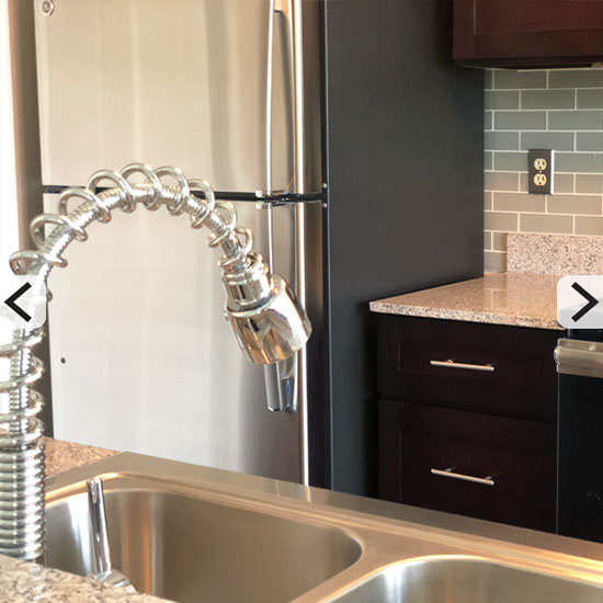 Coiled Gooseneck Dual Spray Faucets